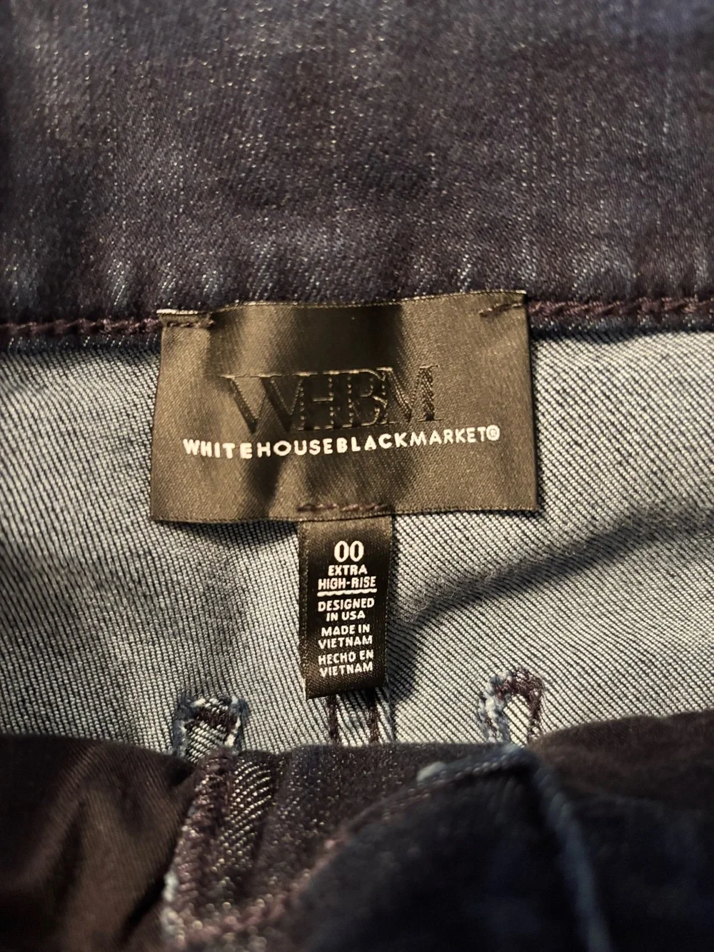 White House Black Market jeans Ultra high rise slight flare size 00